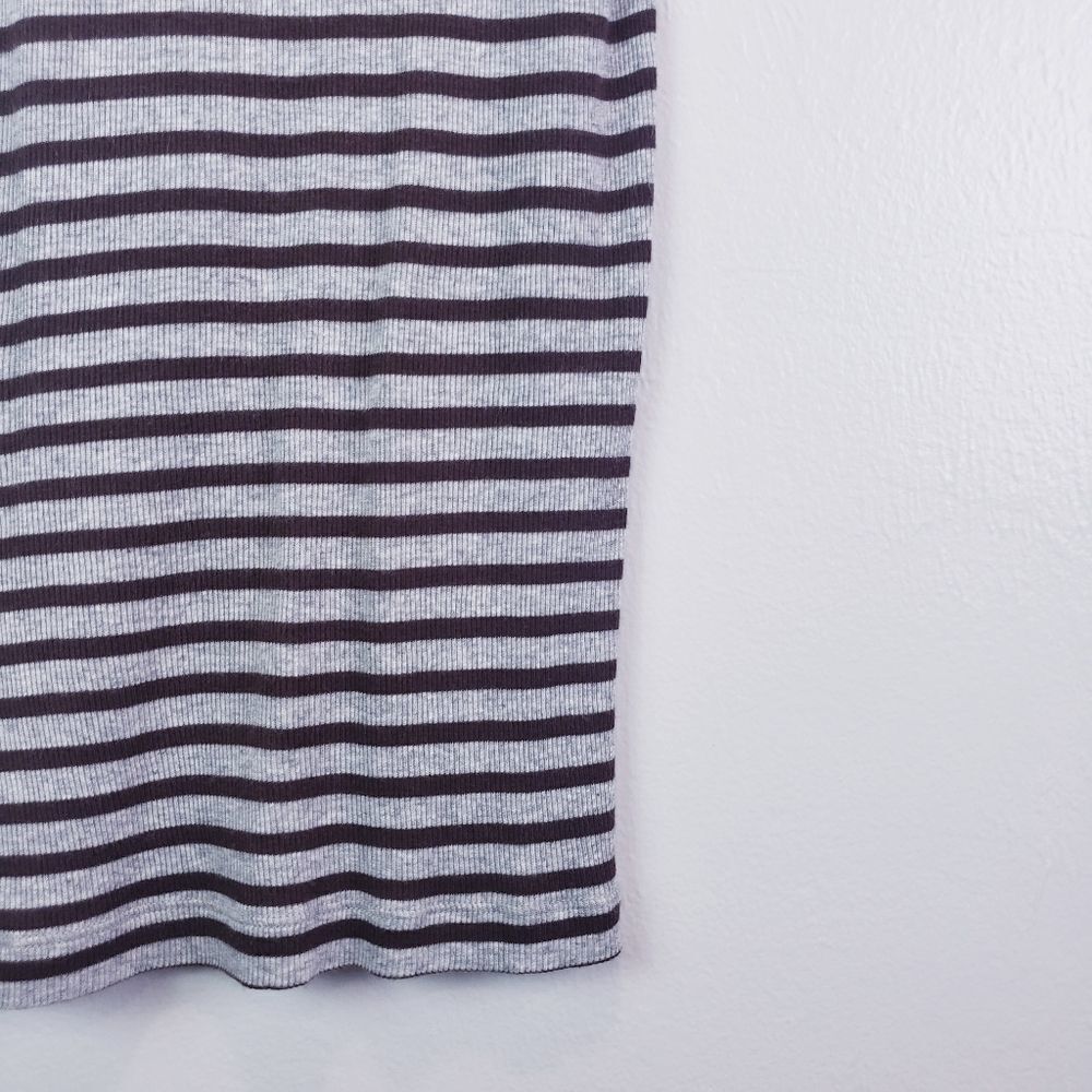 Vince Striped Ribbed Heathered Tank Top - Picture 5 of 8